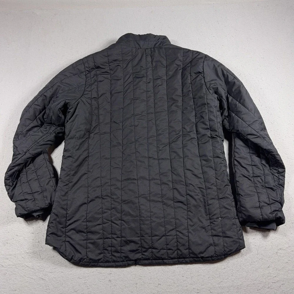 VTG Nike Jacket Youth Large 12-14 Gray Quilted Puffer Full Zip‎ Insulated Y2K